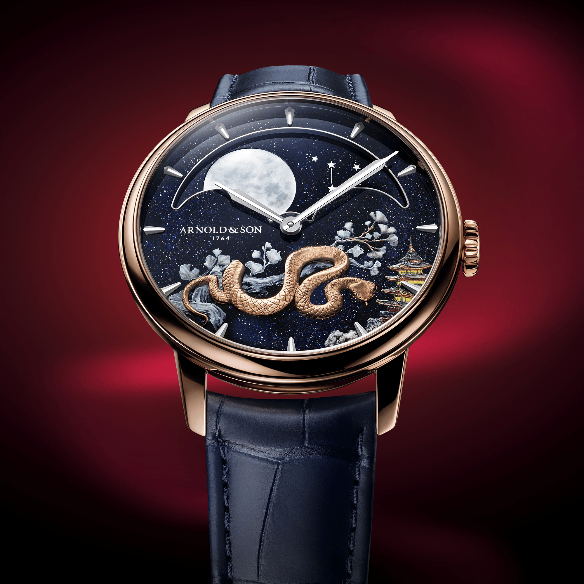 Arnold & Son Watches PERPETUAL MOON Timepiece 'Year of the Snake'