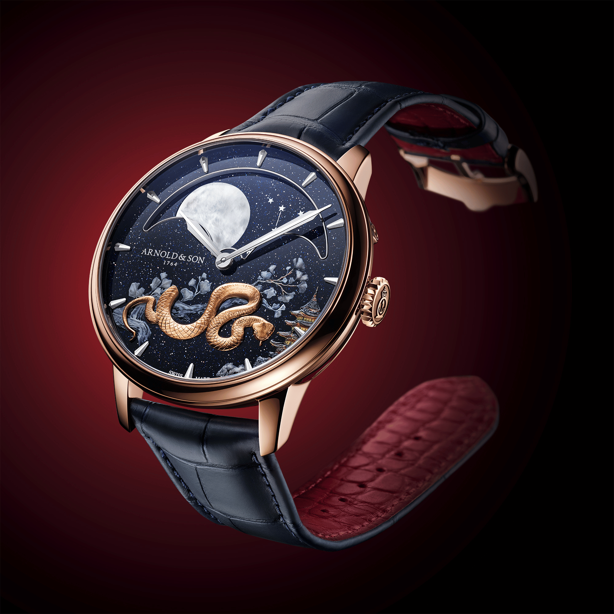 Arnold & Son Watches PERPETUAL MOON Timepiece 'Year of the Snake'