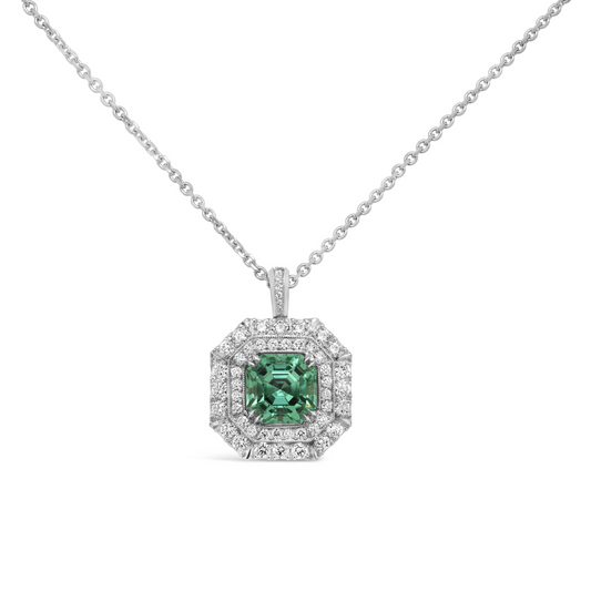 G4700_Manhattan Collection Mint Tourmaline & Diamond Pendant