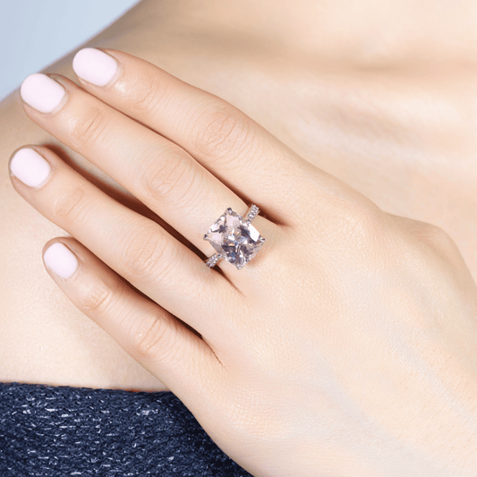 Manhattan Collection Morganite & Diamond Ring