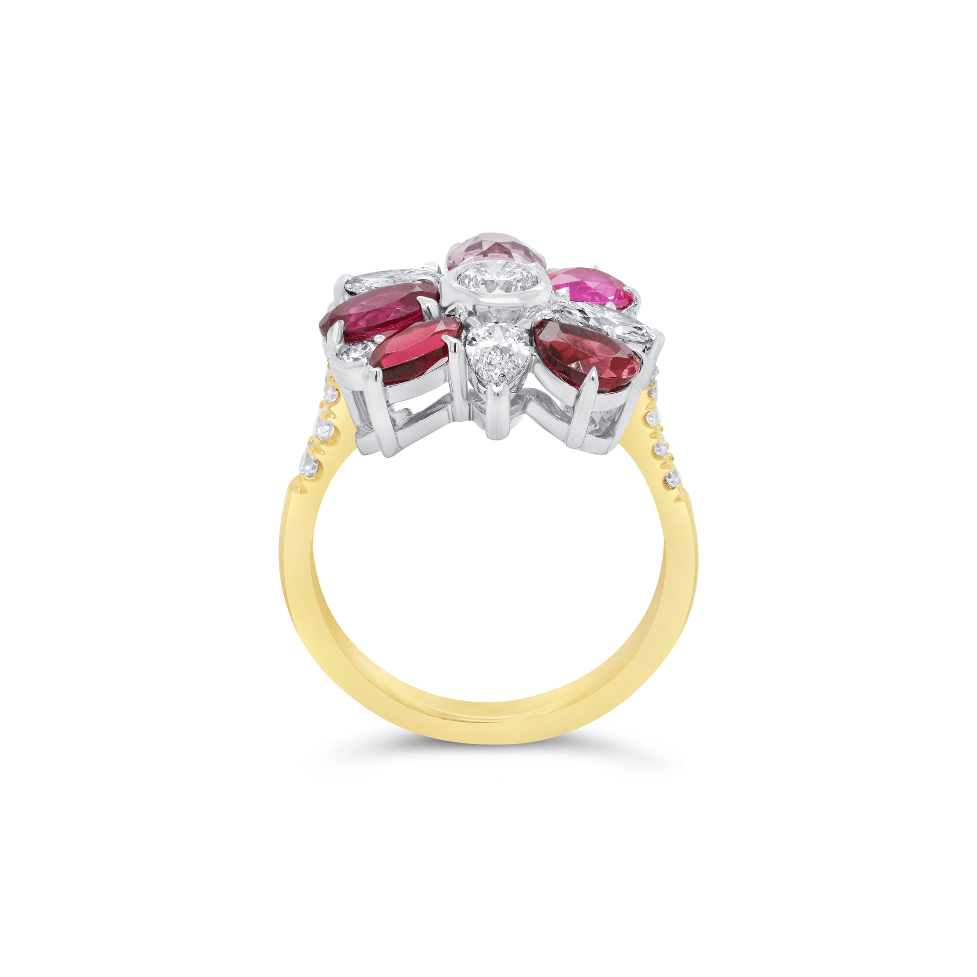 Coloured Tourmaline, Spinel, Sapphire, Garnet & Diamond Ring