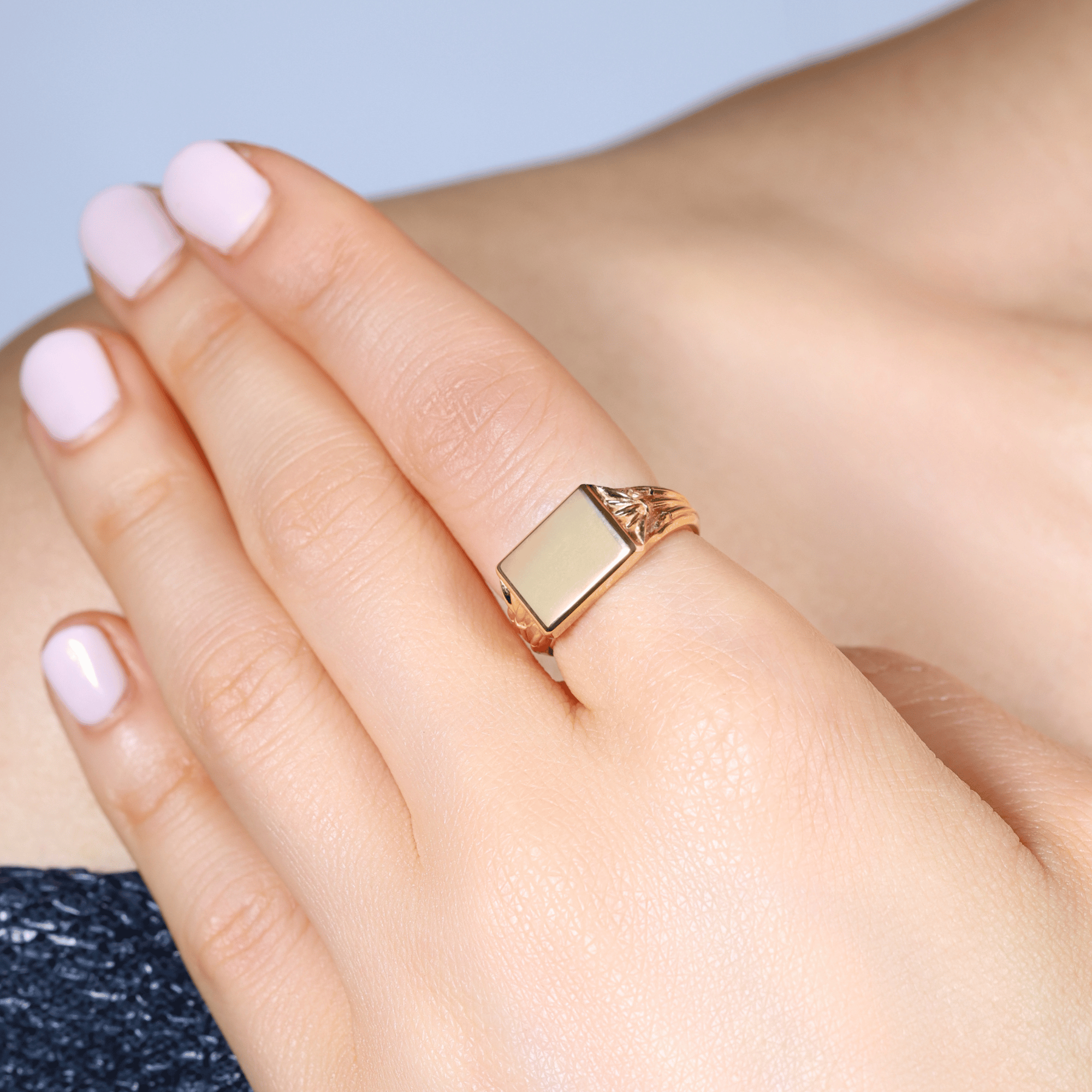 Rectangle Signet Ring