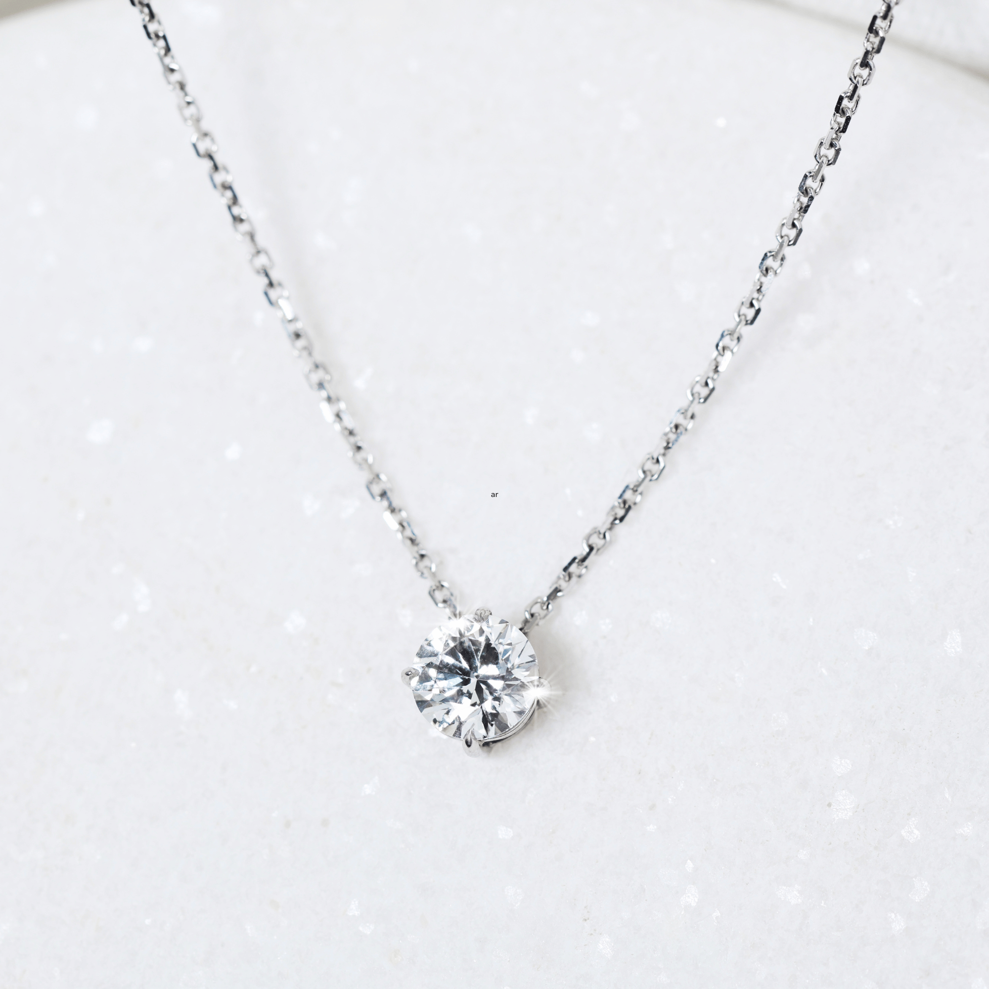 Single Diamond Slider Pendant